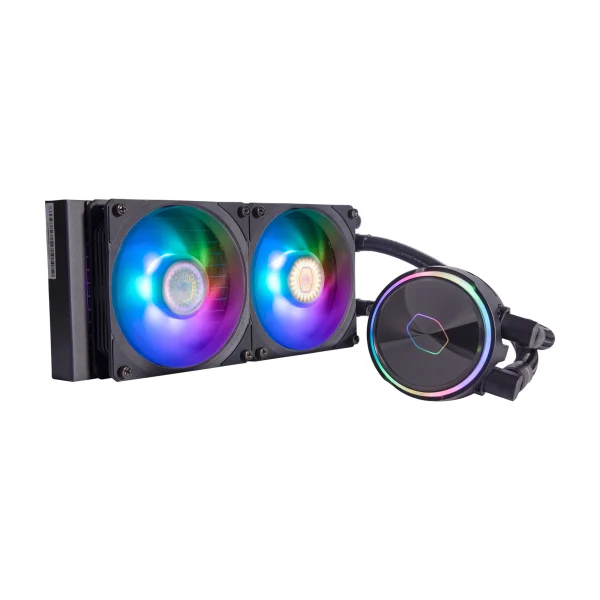 Cooler Master MasterLiquid PL240 Flux |  Liquid Cooling kit |  12 cm |  2300 RPM |  32 dB |  72.37 cfm |  Black