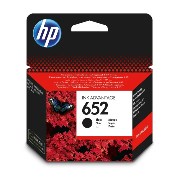 HP 652 |  Original |  Pigment-based ink |  Black |  HP |  - HP DeskJet Ink Advantage 1115 Printer (F5S21C) - HP DeskJet Ink Advantage 2135 All-in-One... |  Inkjet printing