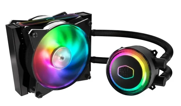 Cooler Master MasterLiquid ML120RS ARGB Liquid Cooler |  120mm Radiator |  2 x 120mm MasterFan ARGB Fan With Temp Sensor |  ARGB Pump