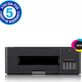 Brother DCP-T220 3-in-1 Ink Tank Printer - USB only (5YR  ~ 30 000 Page Carry In Warranty)