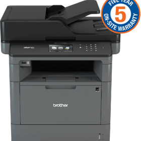 Brother Mid-Range Mono Laser MFC and Duplex printing with wired printing capabilities (5YR onsite)