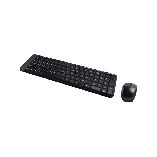 LOGITECH - MK220 WIRELESS KEYBOARD AND MOUSE COMBO |  BLACK