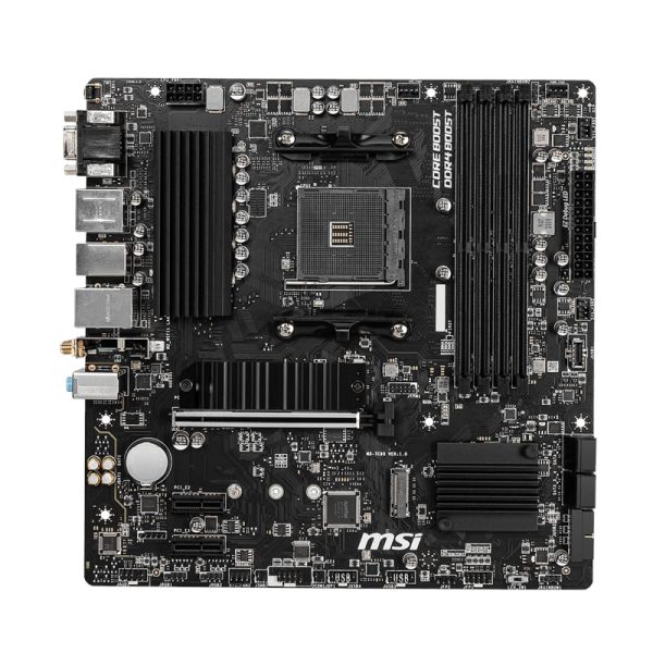 MSI B550M PRO-VDH WIFI AMD AM4 MATX Gaming Motherboard - Image 2