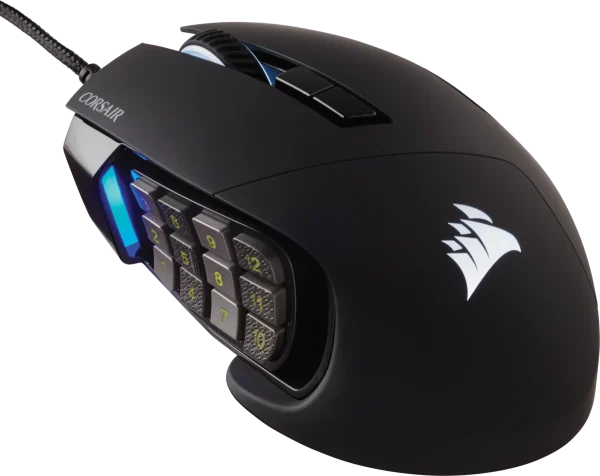 Corsair SCIMITAR RGB ELITE |  Right-hand |  Optical |  USB |  18000 DPI |  Black