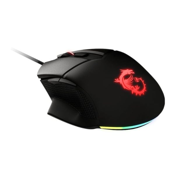MSI Clutch GM20 Elite 6400DPI RGB Gaming Mouse - Black - Image 3