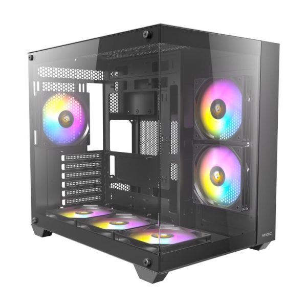 Antec CX800 Elite ATX | Micro-ATX | ITX RGB Mid-Tower Dual Chamber Gaming Chassis - Black - Image 3