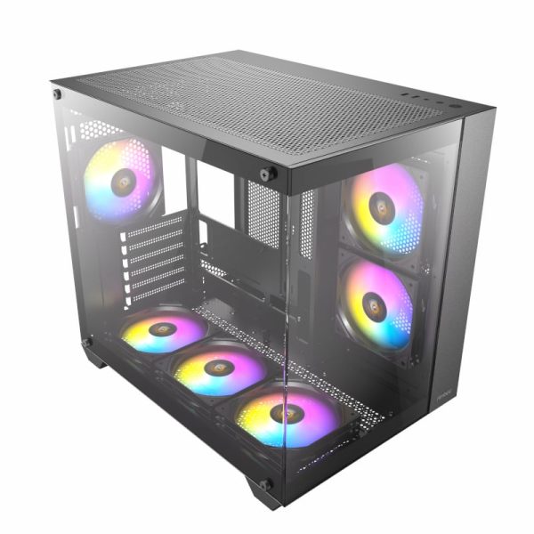 Antec CX800 Elite ATX | Micro-ATX | ITX RGB Mid-Tower Dual Chamber Gaming Chassis - Black - Image 7