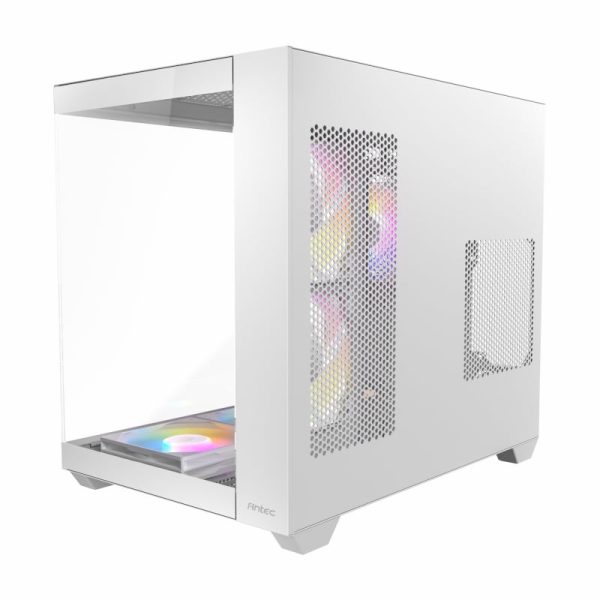 Antec CX800 Elite ATX | Micro-ATX | ITX ARGB Mid-Tower Dual Chamber Gaming Chassis - White - Image 4