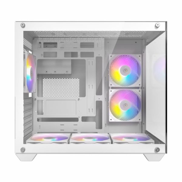Antec CX800 Elite ATX | Micro-ATX | ITX ARGB Mid-Tower Dual Chamber Gaming Chassis - White - Image 7