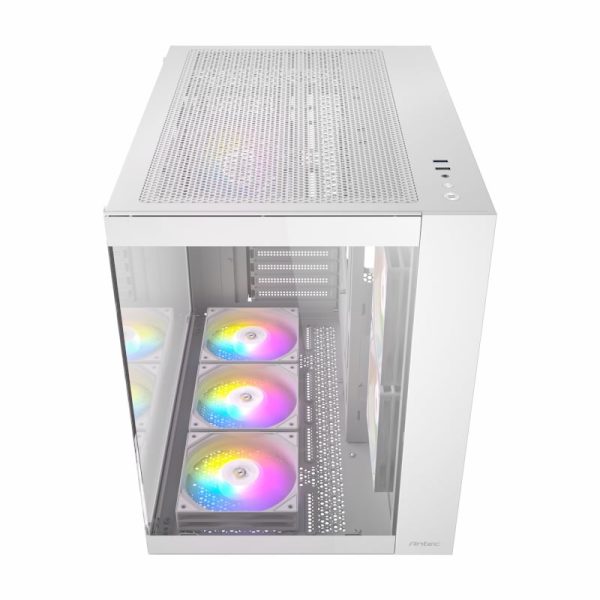 Antec CX800 Elite ATX | Micro-ATX | ITX ARGB Mid-Tower Dual Chamber Gaming Chassis - White - Image 9