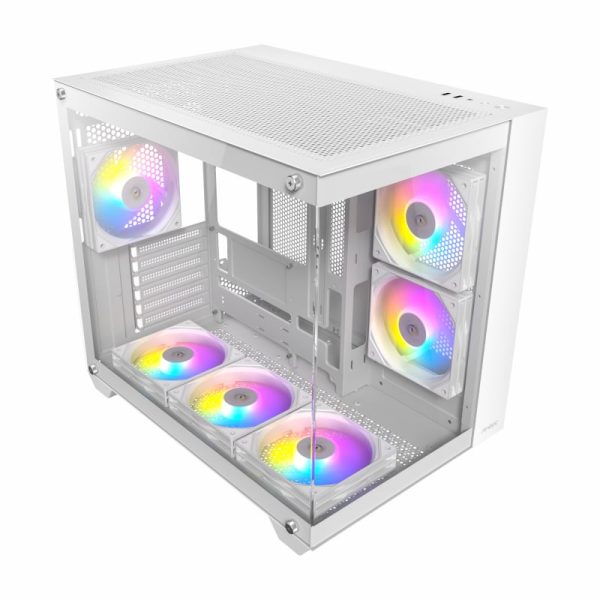 Antec CX800 Elite ATX | Micro-ATX | ITX ARGB Mid-Tower Dual Chamber Gaming Chassis - White - Image 10