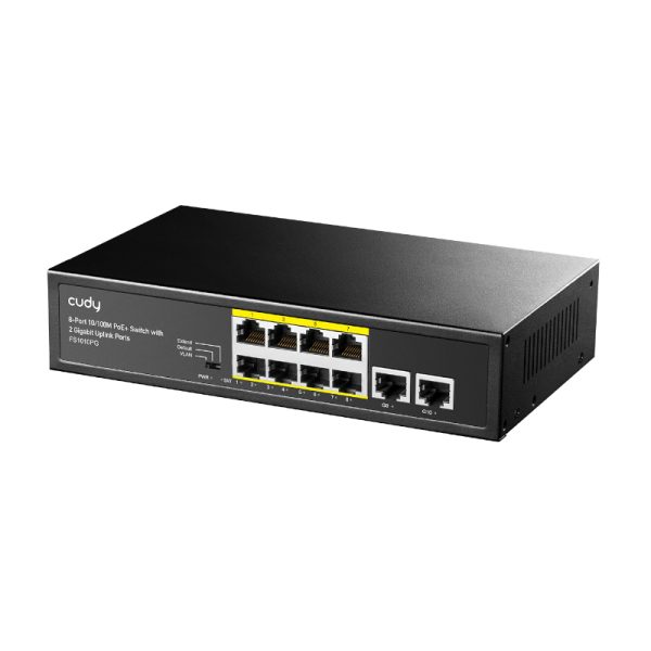 Cudy 10-Port 10/100Mbps,2 x Gigabit,Unmanaged PoE+ Switch,120w - Image 2
