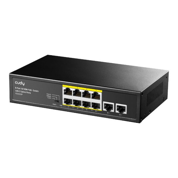 Cudy 10-Port 10/100Mbps Unmanaged PoE+ Switch 120w - Image 2