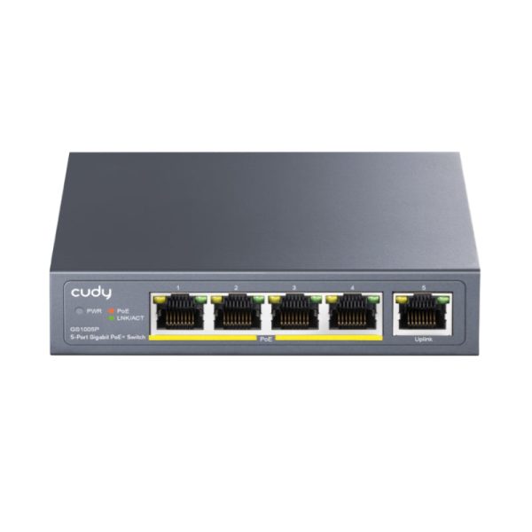 Cudy 5-Port 10/100/1000M PoE+ Switch 65W Unmanaged