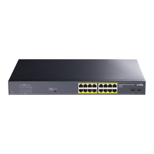 Cudy 16-Port BASE-T Gigabit,2-Port 1000 BASE-X SFP,PoE+ 200W
