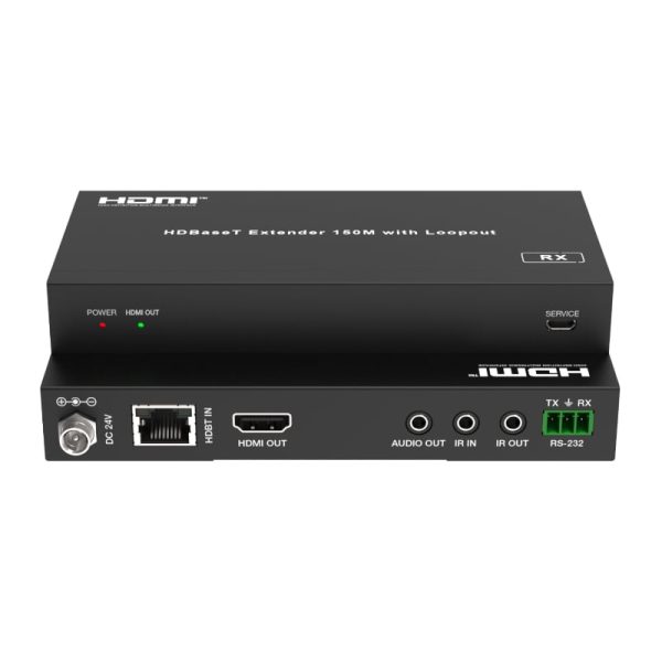 HDCVT HDMI HDBaseT 150m 1080P Extender w/Audio Embedder and De-embedder - Image 2