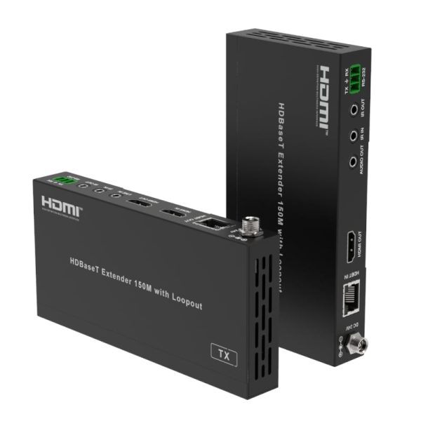 HDCVT HDMI HDBaseT 150m 1080P Extender w/Audio Embedder and De-embedder - Image 3