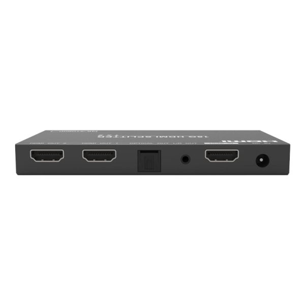 HDCVT 1x2 HDMI 2.0 Splitter with Scaler/Audio Extract EDID HDCP 2.2 - Image 2