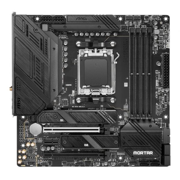 MSI MAG B650M Mortar WIFI AMD AM5 mATX Gaming Motherboard - Image 2