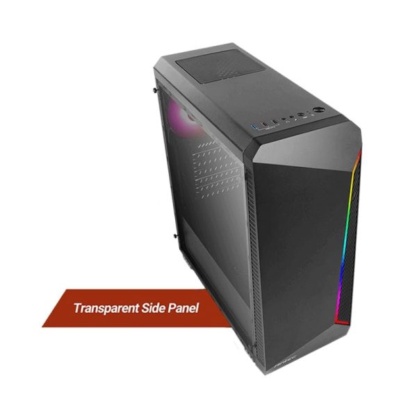 Antec NX220 ATX , Micro-ATX , Mini-ITX ARGB Mid-Tower Gaming Chassis - Black - Image 2