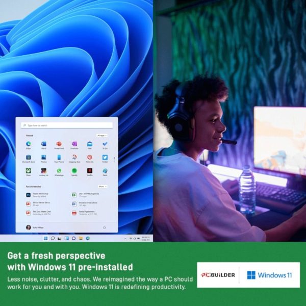 PCBUILDER I3 12100 UHD730 8GB 500GB W11H - Image 2