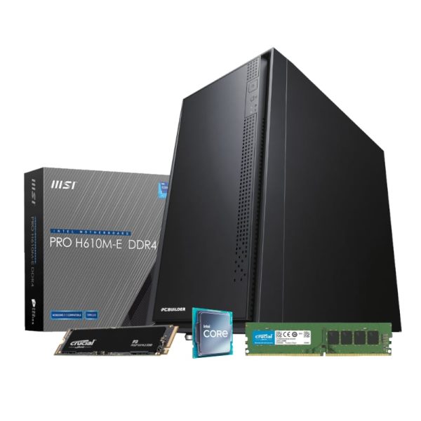 PCBuilder Intel i3-12100 HOME Master Windows 11 Desktop PC
