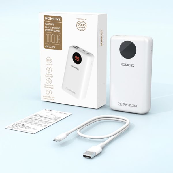 Romoss 10000mah 22.5w Power Bank WHT - Image 5
