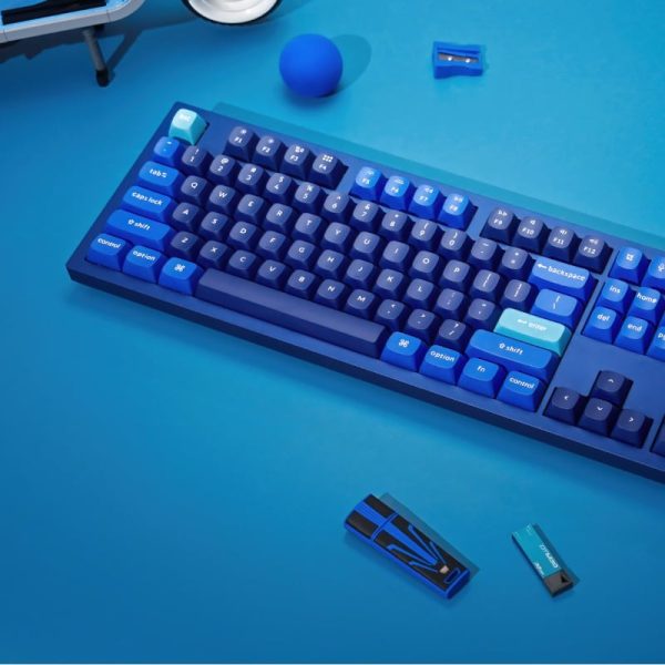 Keychron Q6 100% Red G Pro Switches Aluminium RGB Wired Keyboard - Blue - Image 3