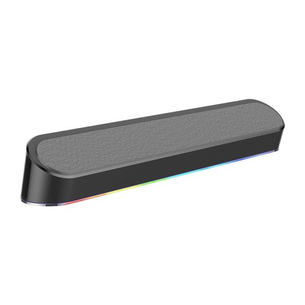 REDRAGON 2.0 Sound Bar ADIEMUS 2 x 3W RGB USB,Aux PC Gaming Speaker - Black - Image 5