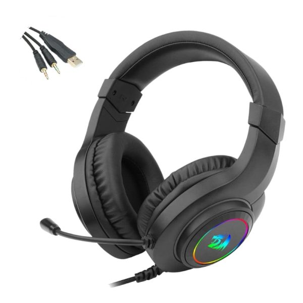 REDRAGON Over-Ear HYLAS Aux (Mic and Headset)|USB (Power Only) - Image 6