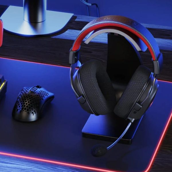 REDRAGON Over-Ear ZEUS-X Wireless RGB Gaming Headset - Black - Image 6