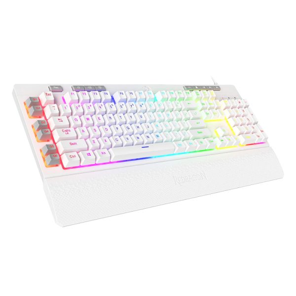 REDRAGON SHIVA Membrane Keyboard - White - Image 3