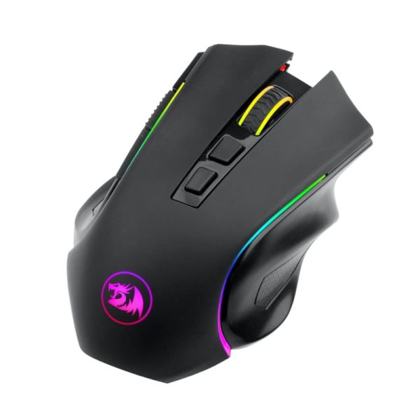 REDRAGON GRIFFIN ELITE 4000DPI RGB Wireless ERGO Gaming Mouse - Black - Image 6