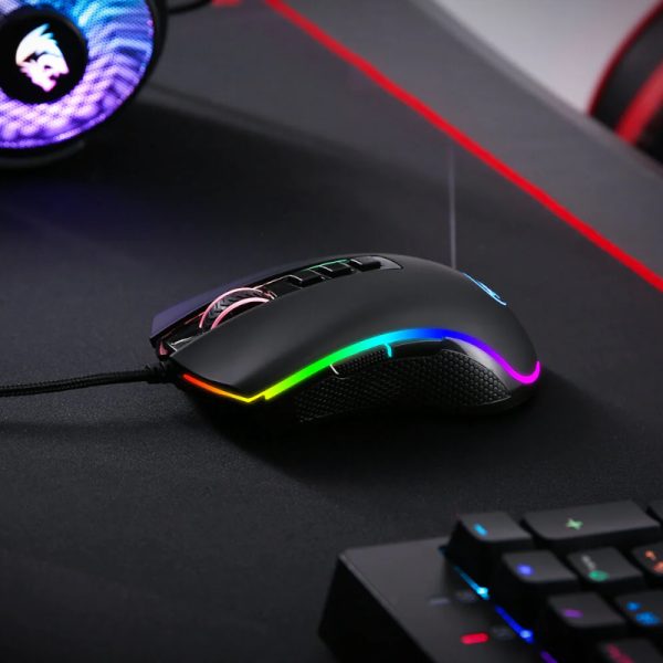 REDRAGON COBRA FPS 24000DPI RGB Gaming Mouse - Black - Image 9