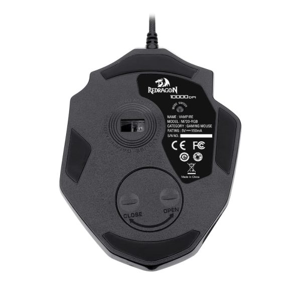 REDRAGON VAMPIRE 10000DPI RGB Gaming Mouse - Black - Image 7