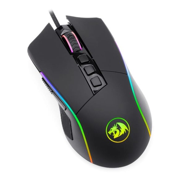 REDRAGON LONEWOLF PRO 32000DPI RGB Gaming Mouse - Black - Image 7