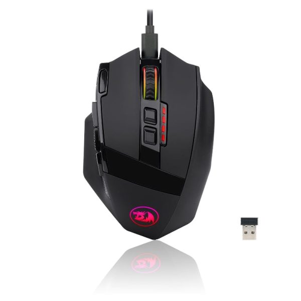 REDRAGON SNIPER PRO 16000DPI Wireless RGB Gaming Mouse - Black