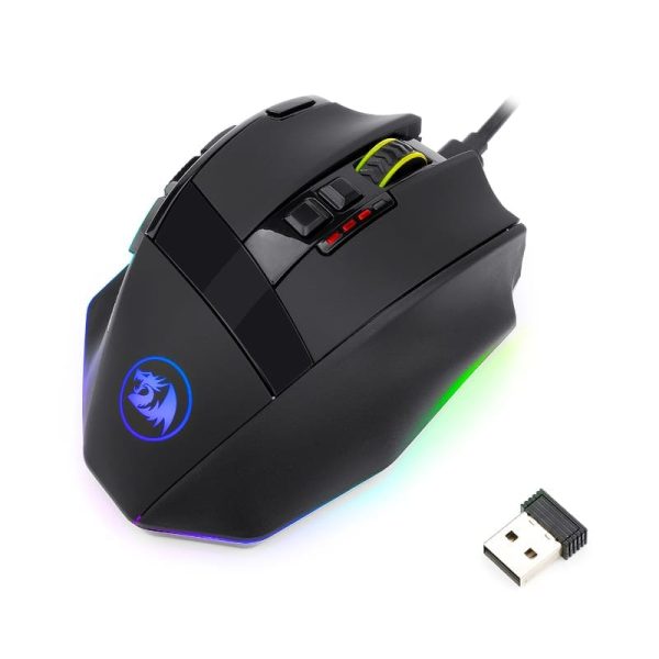 REDRAGON SNIPER PRO 16000DPI Wireless RGB Gaming Mouse - Black - Image 7