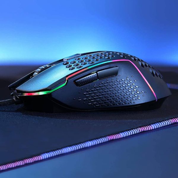 REDRAGON Reaping 6200DPI RGB LightWeight 65g Gaming Mouse - Black - Image 9