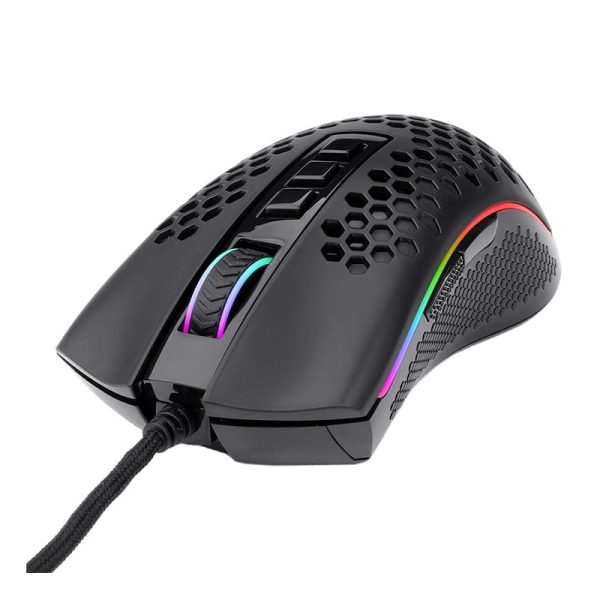 REDRAGON STORM ELITE 32000DPI 7 Button,Lightweight Body,Ergonomic Design,RGB Backlit Wired Gaming Mouse - Black - Image 2