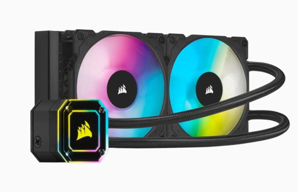 Corsair ICue H100i Elite |  Processor |  10 dB |  37 dB |  2 fan(s) |  2400 RPM |  75 cfm