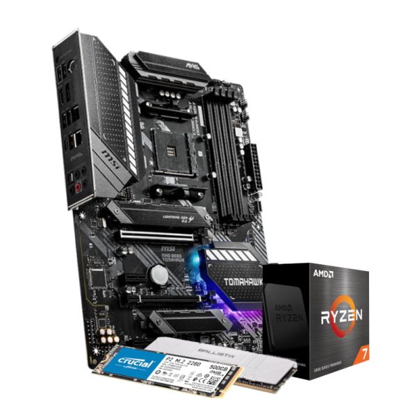AMD Ryzen 7 5700X Colonel Upgrade Kit (MSI MAG B550 Tomahawk, Crucial Ballistix 16GB Ram, Crucial SSD NVME 500GB)