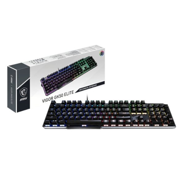 MSI Vigor GK50 Elite RGB Mechanical Gang Keyboard - Black