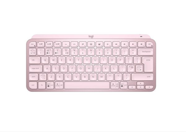 Logitech MX Keys Mini Minimalist Wireless Illuminated Keyboard - Rose