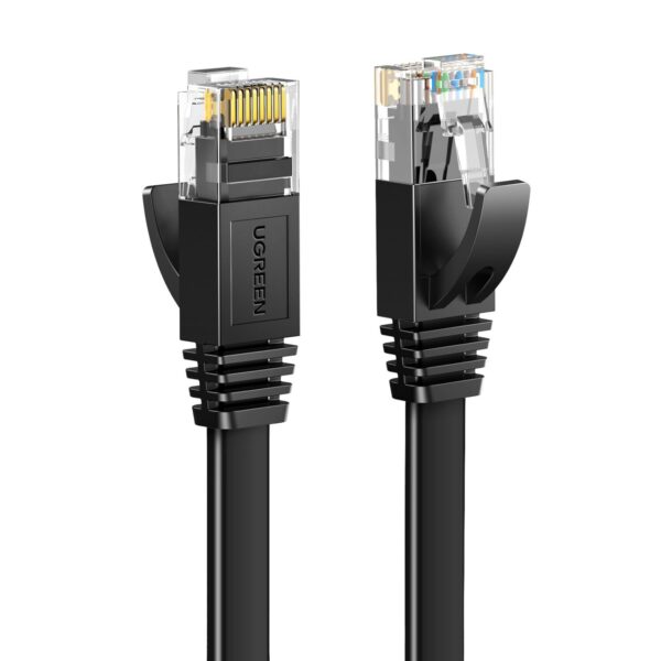 UGREEN NW102 Cat6 U/UTP Flat Ethernet Cable 20m - Black - Image 2