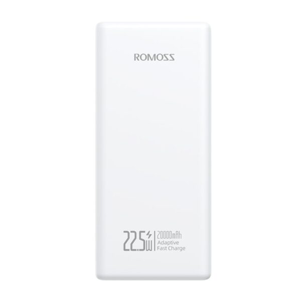 Romoss PRC20 20000mAh 22.5W Fast Charge Power Bank – White - Image 2