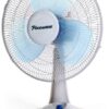 Pineware 40cm White Plastic Desktop Fan