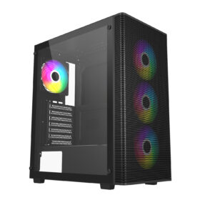 FSP M220 ATX Mid Tower Gaming Chassis - Black