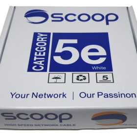 Scoop 100m Box Cat5e CCA White UTP Cable